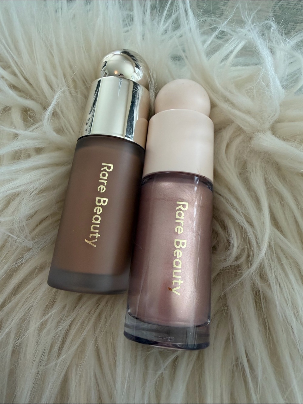 Rare Beauty contour & Liquid Highlighter Duo - Brown & Rose-Gold